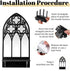 Set 2, Gothic Sconces Wall Decor of Arched Church Wall Sconces Decorative Gothic Wall Decor for Living Room, Bathroom