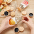 OLYCRAFT 15Pcs Wood Spice Jars Lids, Bamboo Lid Fits 4 Oz Square Spice Jars, Kitchen Organization