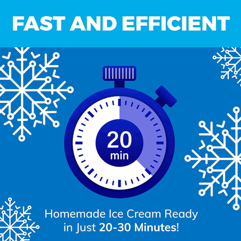 Ice Cream Maker Machine for Kids – 1.2 Quart Penguin Electric Ice Cream Maker, Best Countertop Machine for Families