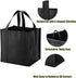 NERUB 10 Pack 40 lbs Reusable Reinforced Handle Grocery Bags - Heavy Duty Large Shopping Totes with Thick Plastic