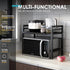 Microwave Oven Rack, Expandable Stand for Kitchen Utensils Storage, Carbon Steel Over Microwave Shelf