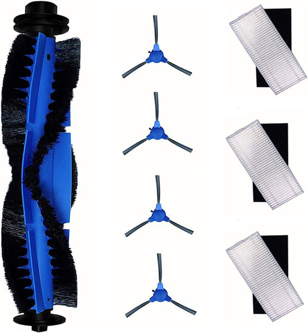 Spare Accessories for eufy 11S Max, G30, 30C Max, 15C Max, G32 Pro, Robotic Vacuum Replacements, 1 Roller Brush, 4 Side