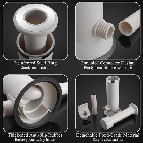Usluole 2 1 Sausage Stuffer Machine and Meatball Maker, in Vertical Sausage Maker Stainless Steel Homemade Sausage Meat