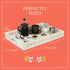 Countertop, 16 12 2.5 Mela Artisans Trellis Whitewash Mango Wood Serving Tray with Handles Handcrafted Wooden Tray