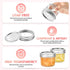 4 oz 24 Pack, 4oz TUZAZO Mini Mason Jars with Lids Small Glass Mason Canning Jars for Jam Jelly Yogurt Dessert, Shower
