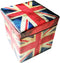 feb.7 Storage Ottoman,Folding Stools Foot Rest, Storage Boxes Coffee Table, Faux Leather British