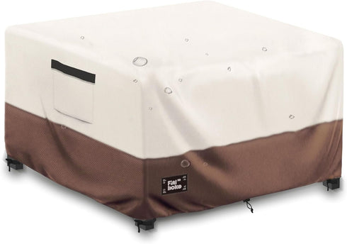 Finiboko Patio Ottoman Cover,32"L x 32"W x 16"H Square Patio Dining Table Cover