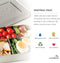 LunchBots Medium Uno Stainless Steel Sandwich Container - Eco-Friendly, Dishwasher Safe, Blue Dots for Wraps or Salads