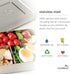 LunchBots Medium Uno Stainless Steel Sandwich Container - Eco-Friendly, Dishwasher Safe for Wraps, Salads, Small Meal