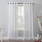 No. 918 Erica Crushed Sheer Voile Grommet Curtain Panel - 84.00" x 51.00"