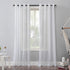 No. 918 Erica Crushed Sheer Voile Grommet Curtain Panel - 84.00" x 51.00"