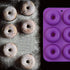 6-Cavity Silicone Donut Mold, Non-Stick Bagel Mold, Food Grade Silicone, BPA Free, 3 Pcs