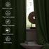 W52 L84, 2 StangH Sage Green Velvet Curtains - Rod Pocket Room Darkening Curtain Panels Heritage Plush Heat Insulation