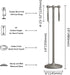 Countertops 2 Rings?19" BGL Fingertip Towel Holder Stand Hand Towel Ring for Bathroom or Kitchen Vanity to Store Hand