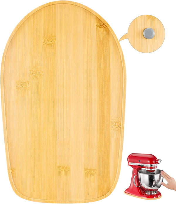 Mixer Mat Slider for KitchenAid 4.5-5 Qt - Bamboo Sliding Tray Compatible with Tilt Head Stand Mixer & Artisan