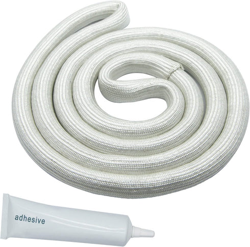 W10861521 Dryer Door Seal with Adhesive, Compatible with Crosley, Amana, Maytag, Kenmore, Whirlpool Dryers