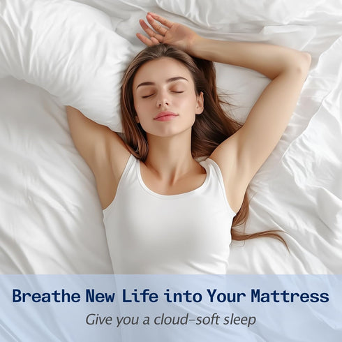 8-21" (54x75 Inches, SOPAT Mattress Topper Full Size Extra Thick Mattress Pad Deep Pocket Soft Down Alternative Fill