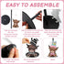 Otoolling Countertop 15 Set Holiday Interchangeable Paper Towel Holder Highland Cattle Metal Stand Towels Paper Holder