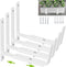 Y&M Adjustable Brackets for Window Boxes Planters, 4 Pack Universal Outdoor Hanging Brackets, White Steel.