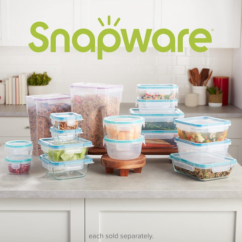 2-Pack (22.8 Snapware Airtight Cup) Cereal Dispenser Storage Containers, Flip-Top Lid BPA Free, Plastic Containers