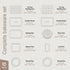 Set Commercial (450 Set 10 BAKKEN Kitchen Oven Baking Pans - Nonstick Gray Coating, Carbon Steel Bakeware with White