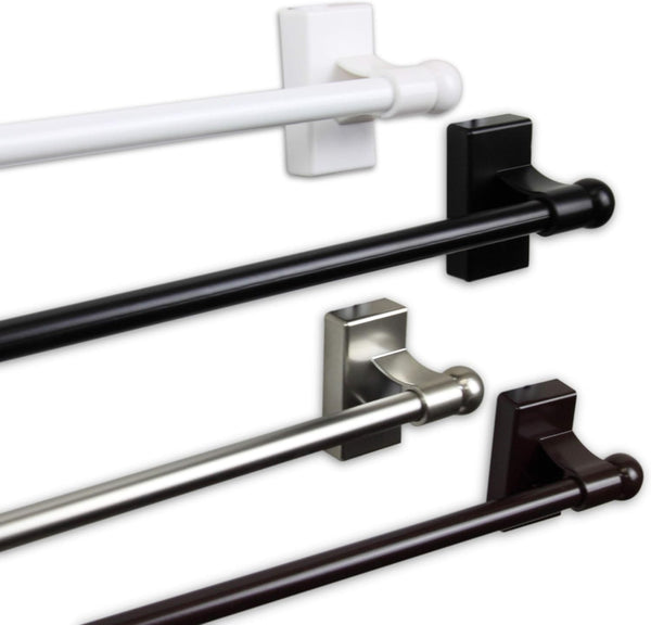 Rod Desyne Mag28-15 7/16 inch Magnetic Rod, 28-48 inch, Satin Nickel, Alloy Steel, 1 Count