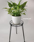iLTreFlo 18.7 inches (18.7 inches Midcentury Modern Metal Potted Plant Stand Tall Flower Pot Holder Large Rustproof