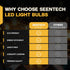 Seentech Microwave Oven Bulbs - Model 8206232A, 125V 40W E17 Base for Under Hood and Lava Lamps