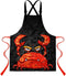 Cartoon Animal Apron 33.4 x 27.5 Inches, Kitchen Chef Barbecue Apron
