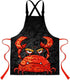 Cartoon Animal Apron 33.4 x 27.5 Inches, Kitchen Chef Barbecue Apron