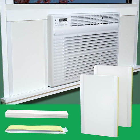 SZKXMJ Window Air Conditioner,Side Insulated Foam Panel, Summer/Winter Heat and Draft Insulating,Full Surround