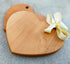 Heart Shaped Cutting Board, 11” x 9” Solid Wood Decorative Serving Board for Cheese, Bread, Snacks