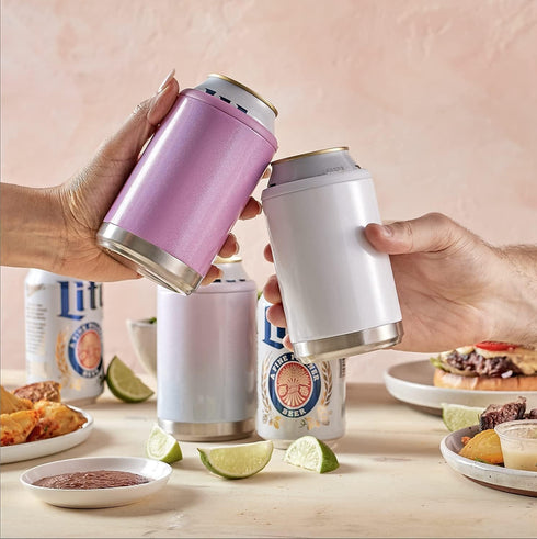 Maars Standard Can Cooler for Beer & Soda, Stainless Steel 12oz Beverage Sleeve, Double Wall Vacuum Insulated