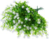Artificial Plants Flowers Grass Shrubs, 8 Pack No Fade Faux Plastic for Indoor Outdoor Decoration