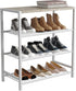 HOMEFORT 4-Tier Shoe Storage Shelf, Industrial Narrow Shoe Organizer for Closet Entryway, Small Shoe Rack Table