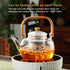 Glass Tea Pot, Stovetop Safe Clear Teapot and Kettle for Brewing Tea