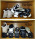 Generic Closet 10 Pack) Shoe Slots Organizer, Shoe Stackers Space Saver, Adjustable Double Layer Stack Shoe, Take Up