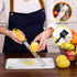 Professional Stainless Steel Lemon Zester & Grater, Premium Kitchen Tool for Cheese, Garlic, Vegetables & Fruits
