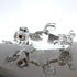 Chihuahua Miniature Tiny Figurines, Hand Blown Glass Art Animals, Collectible Dog-Lover Gift Home Décor (Clear)