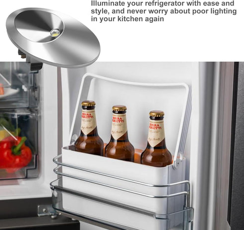 2024 Upgrade WR55X11132 Refrigerator LED Light & Cover Assembly for GE, 2-Pack Replacement