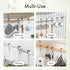 Amazer Matte Black Shower Curtain Rings - Set of 12, Rust-Resistant Metal Hooks for Bathroom Shower Rod