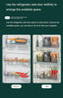 Set of 2 Wall Mounted Storage Organizer Bins, Stackable Clear Plastic Storage for Fridge, Kitchen, Bathroom
