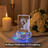 3D 3D Crystal LED Light Base for Glass Art, Multicolor Changing Pedestal Stand with AC Power, Lighted Base for Crystal