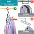 Closet Organizers and Storage - Upgraded 12 Pack Clothes Hanger for College Dorm Room Essentials