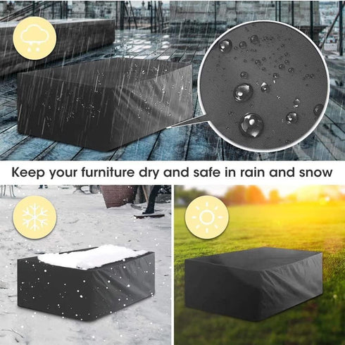 31L 34W 37H armless 31 inches 34 inches 37 inches UV-Proof Waterproof Furniture Patio Cover x x Breathable dust Proof