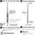 FURORA LIGHTING Gold LED Taper Candles, Battery Operated Pack of 2, Electric Candles with 6/18 Timer, Winter Decorations