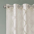 Madison Park Eden Sheer Single Curtain - 50x95, Ivory - Modern Contemporary Light Sheers for Bedroom & Living Room