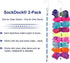 Sock Laundry Solution for Washing, Drying & Storing Socks in Pairs, 2-Pack (Dark Blue)
