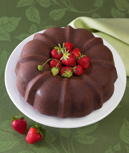 Nordicware 6-Cup Navy Blue Formed Bundt Pan, Lightweight Design
