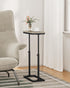 TB01BG083 TUTOTAK End Table, Side Table, Tall Couch Table, Sofa Table, Living Room, Bed Room, Greige